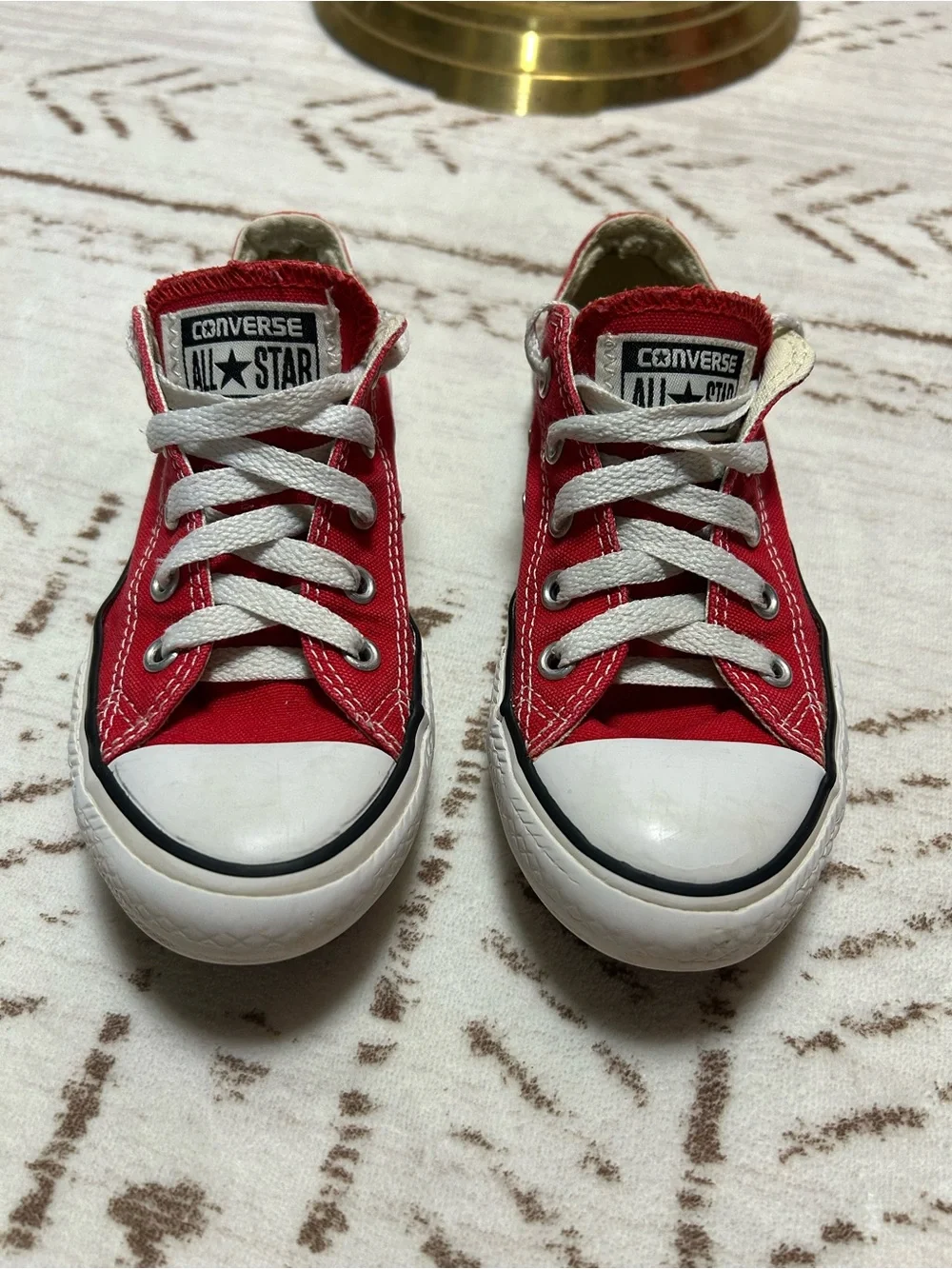 Converse Chuck Taylor All Star Red Low Top Sneakers Youth Size 13 Unisex